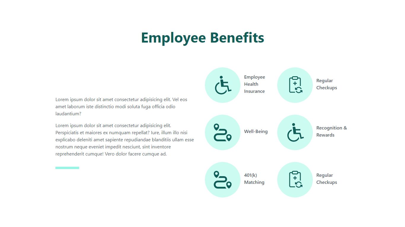 Employee Benefits - Careers Page  Tailwind Component