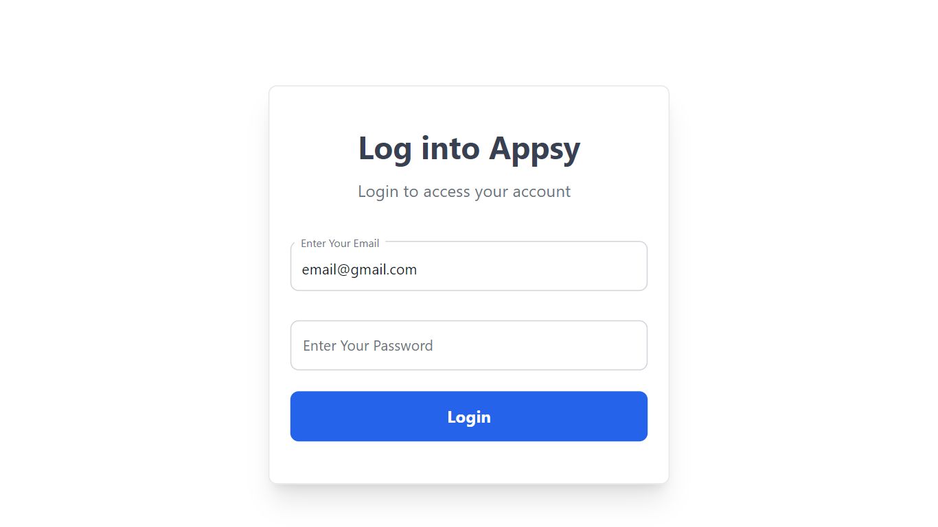 Floating Inputs Login Page Tailwind Component