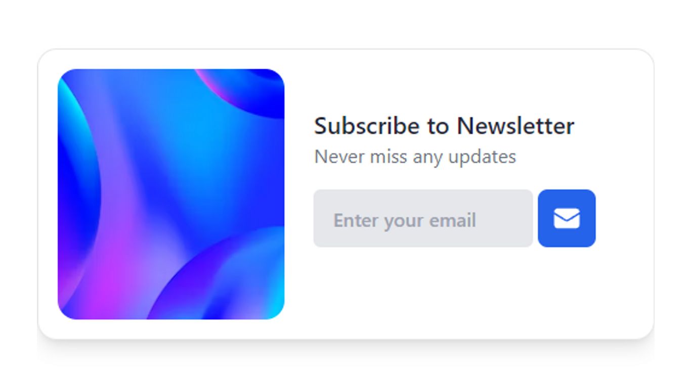 Newsletter Signup Tailwind Component